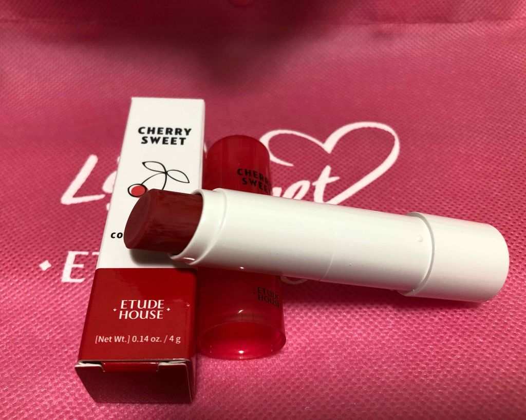 チェリースイート カラーリップバーム/ETUDE/口紅を使ったクチコミ(1枚目)