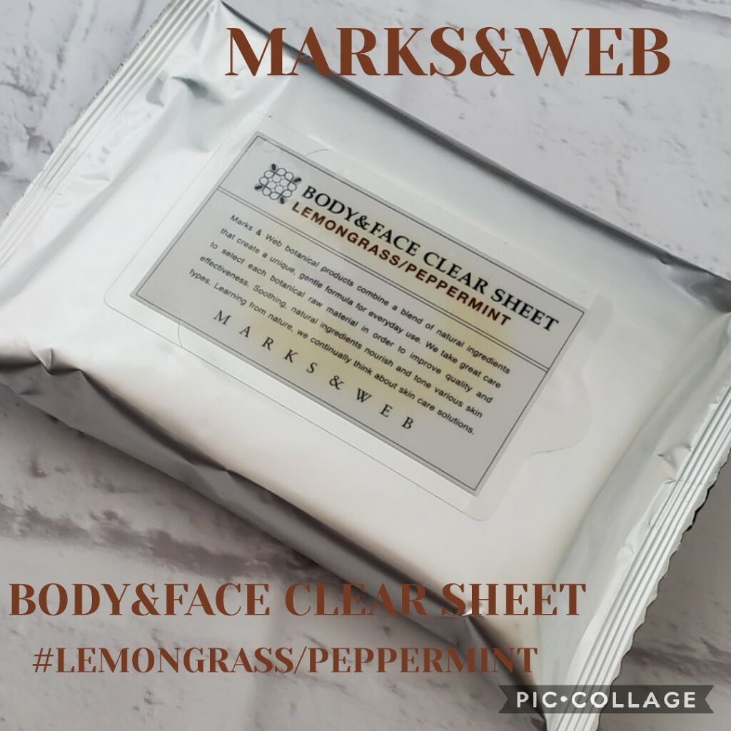 ボディ&フェイスクリアシート/MARKS&WEB/ボディシートを使ったクチコミ（1枚目）