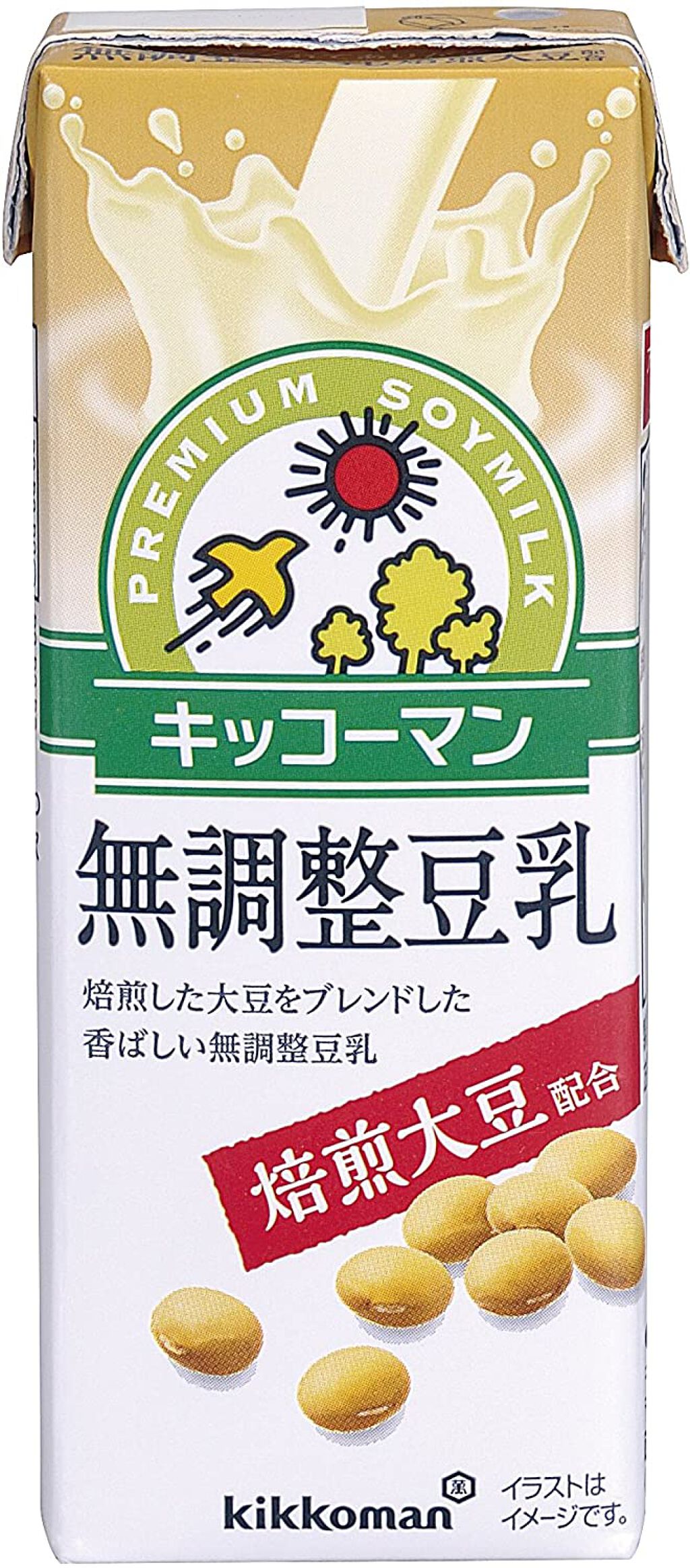 おいしい無調製豆乳 焙煎大豆 無調整豆乳200ml