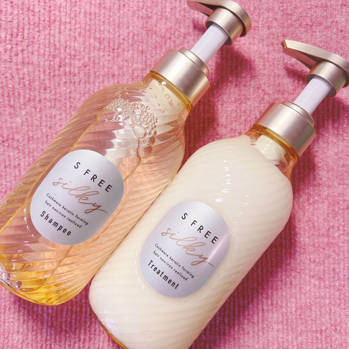 シャンプー シルキースムース／トリートメント シルキースムース /S FREE/市販シャンプーを使ったクチコミ（1枚目）