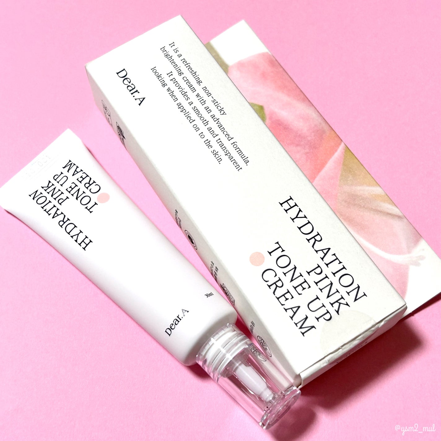 ハイドレーションピンクトーンアップクリーム/Dear.A/化粧下地を使ったクチコミ(7枚目)