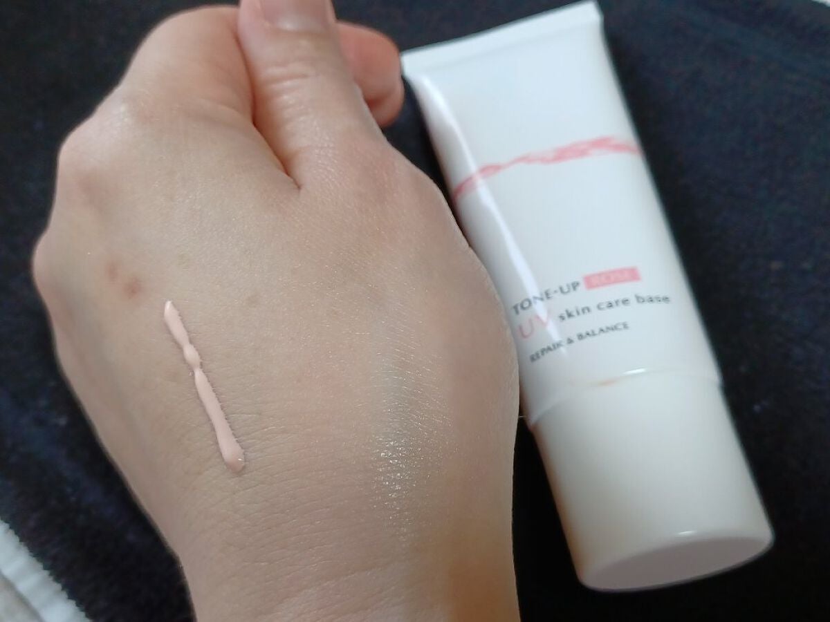 リペア&バランス スキンケアUVベース<トーンアップローズ>/Repair&Balance/日焼け止めクリームを使ったクチコミ(2枚目)