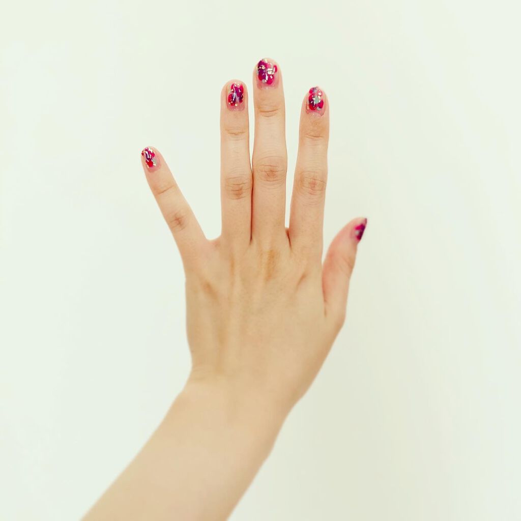 ネイルホリック Lagoon color GR714/ネイルホリック/マニキュアを使ったクチコミ（3枚目）