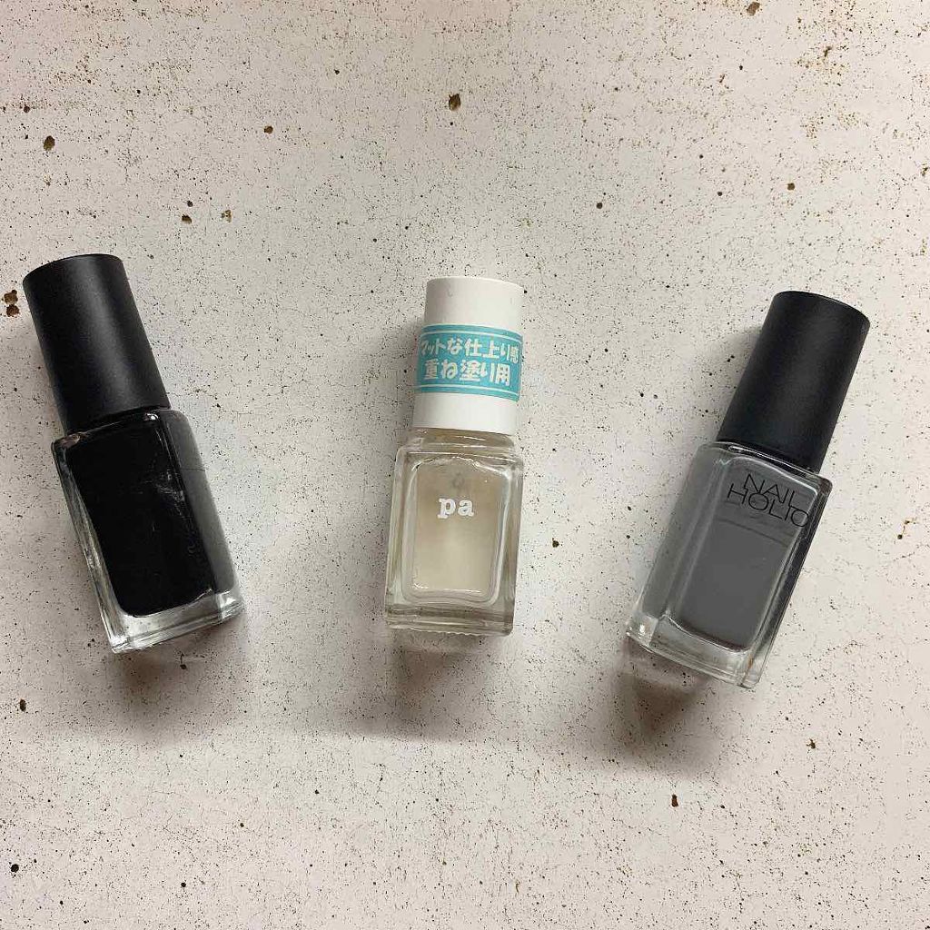 paネイルカラー(マットトップコート)/pa nail collective/ネイルトップコートを使ったクチコミ（3枚目）