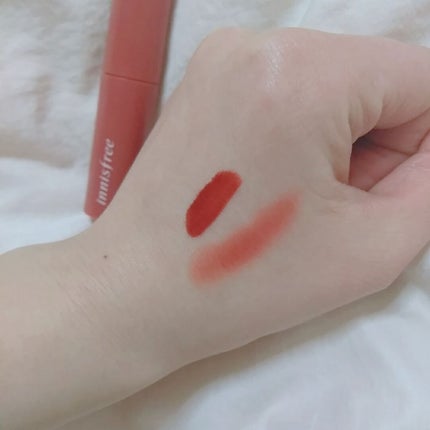 ビビッドコットン インクティント/innisfree/口紅を使ったクチコミ(2枚目)