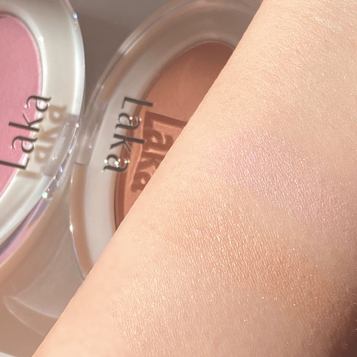 ラブシルクブラッシュ/Laka/パウダーチークを使ったクチコミ（3枚目）