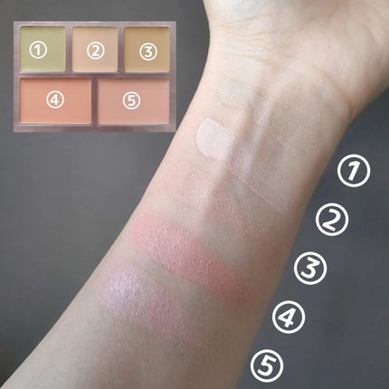 コンシールブレンダーパレット/LUNA/パレットコンシーラーを使ったクチコミ(2枚目)