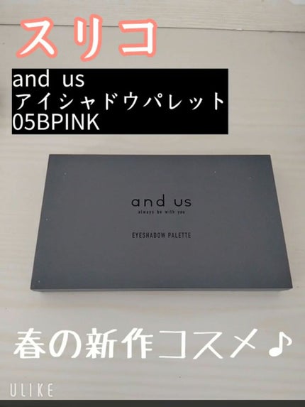 アイシャドウパレット/and us/アイシャドウパレットを使ったクチコミ(1枚目)