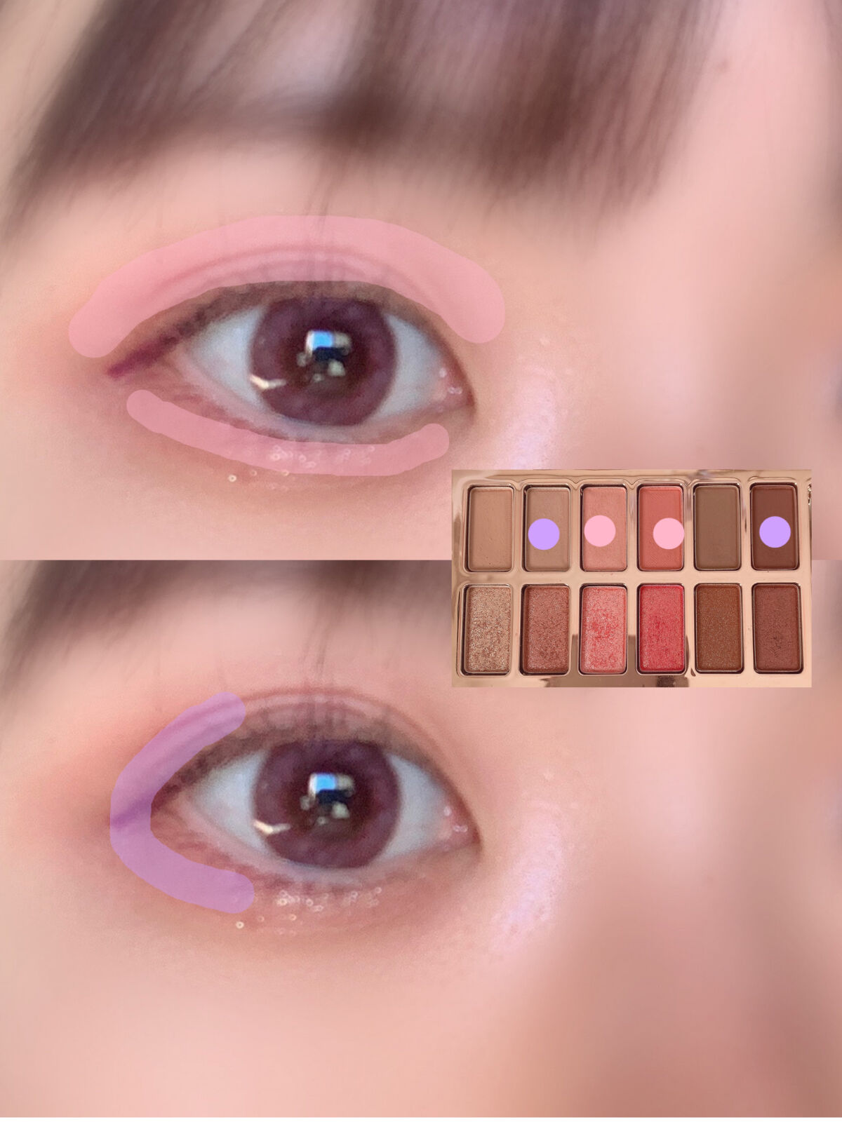 バレンタインボックス3ローズモーメント/VAVI MELLO/アイシャドウパレットを使ったクチコミ（2枚目）