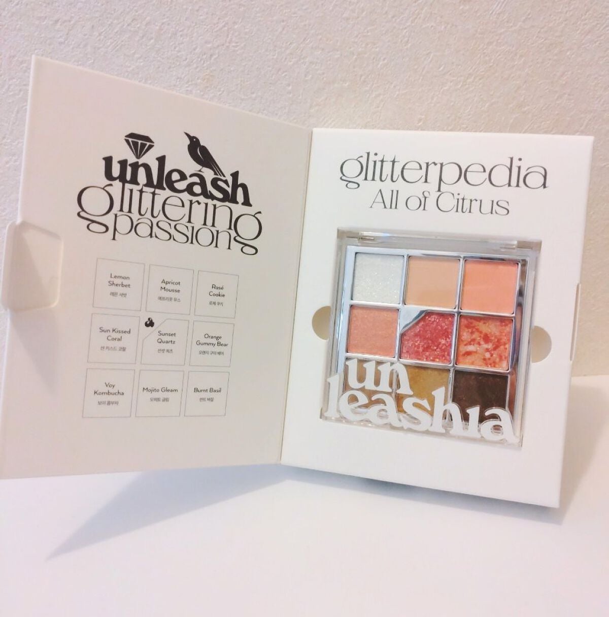 グリッターペディアアイパレット/unleashia/アイシャドウパレットを使ったクチコミ(2枚目)