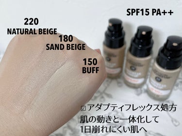 カラーステイ ロングウェア メイクアップ 220 ナチュラル ベージュ/REVLON/リキッドファンデーションを使ったクチコミ（3枚目）