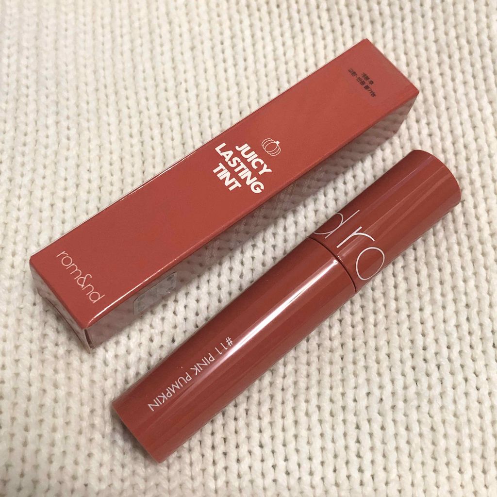 ジューシーラスティングティント/rom&nd/リップティントを使ったクチコミ（1枚目）