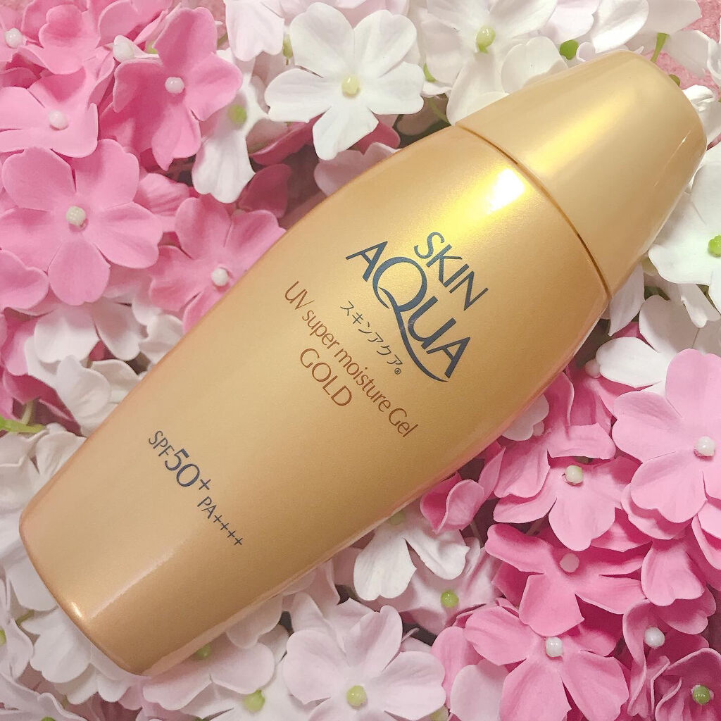 スーパーモイスチャージェルゴールド/スキンアクア/日焼け止めジェルを使ったクチコミ（1枚目）