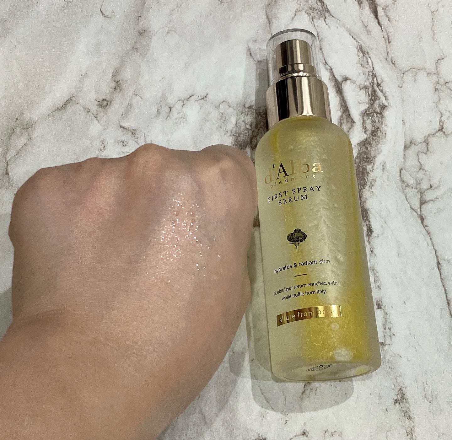 ダルバ ホワイトトリュフファーストスプレーセラム/ダルバ/ミスト状化粧水を使ったクチコミ（2枚目）