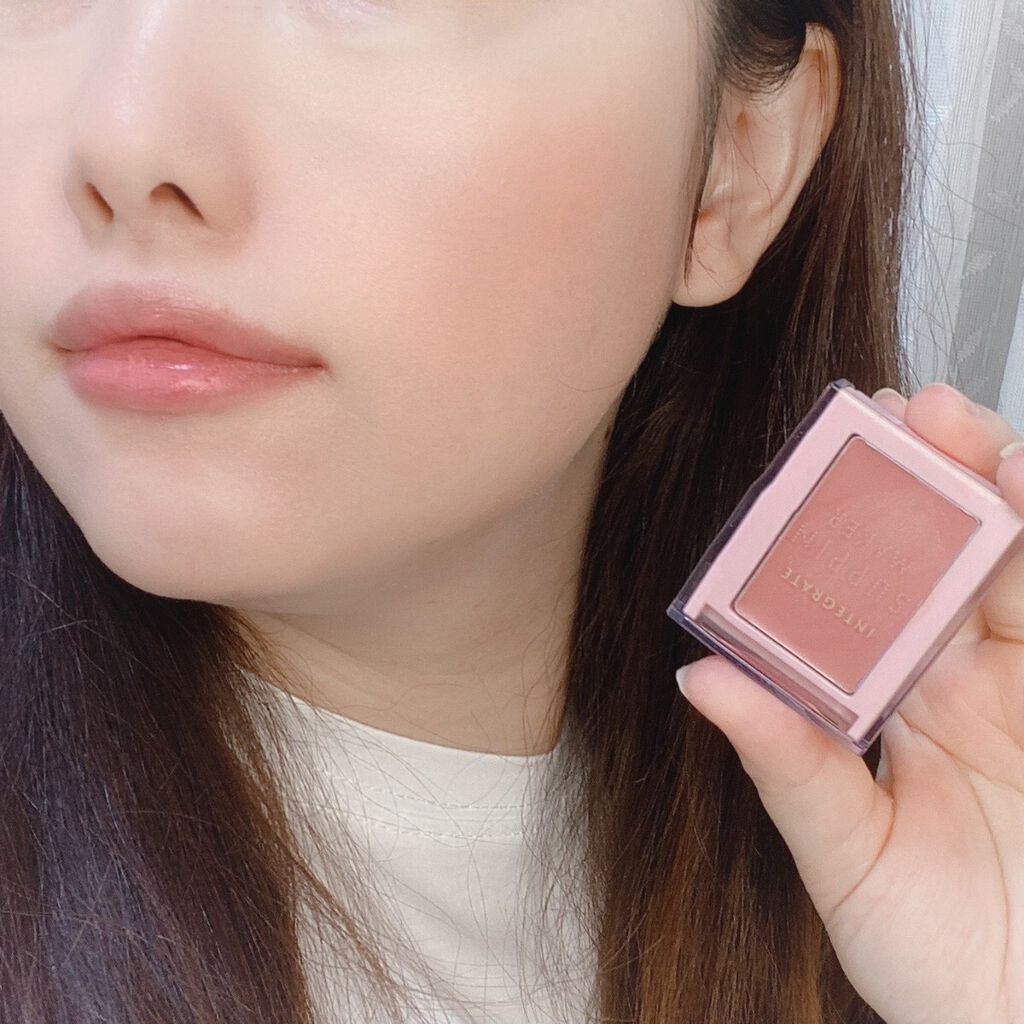 すっぴんメイカー チーク＆リップ/インテグレート/ジェル・クリームチークを使ったクチコミ（2枚目）