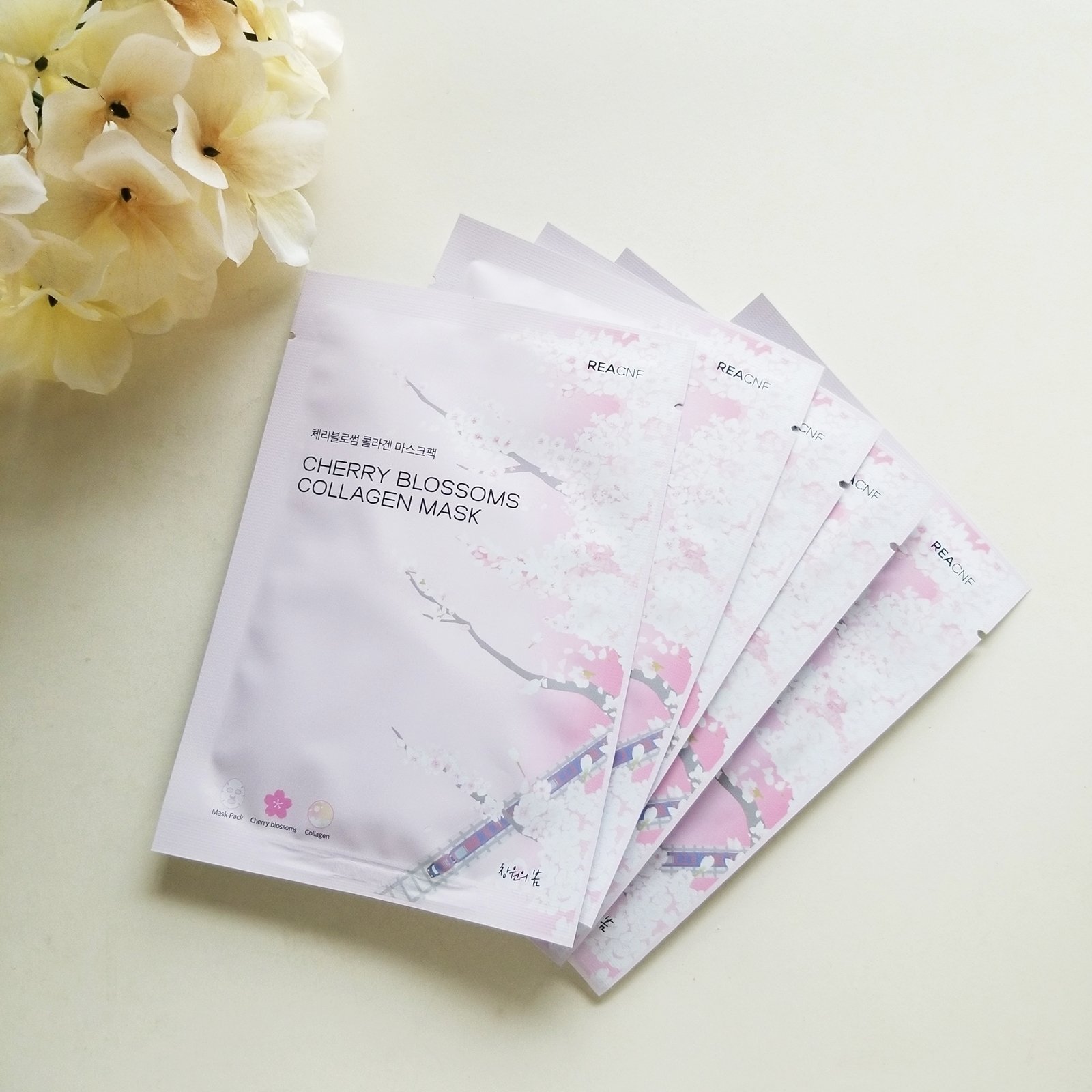 チェリーブロッサム コラーゲンマスク/REACNF/シートマスク・パックを使ったクチコミ（2枚目）