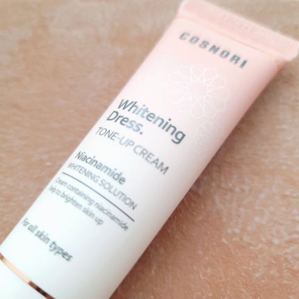 ホワイトニングドレストーンアップクリーム/COSNORI/化粧下地を使ったクチコミ(7枚目)