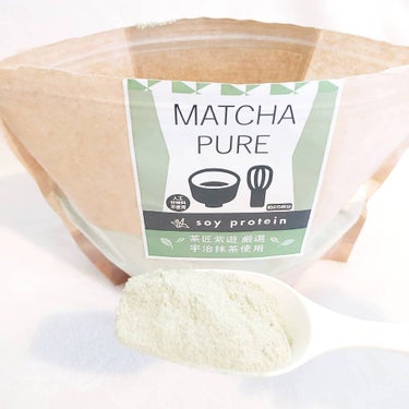 MATCHA PURE（プロテインパウダー）/ピュアパートナー/ドリンクを使ったクチコミ（2枚目）