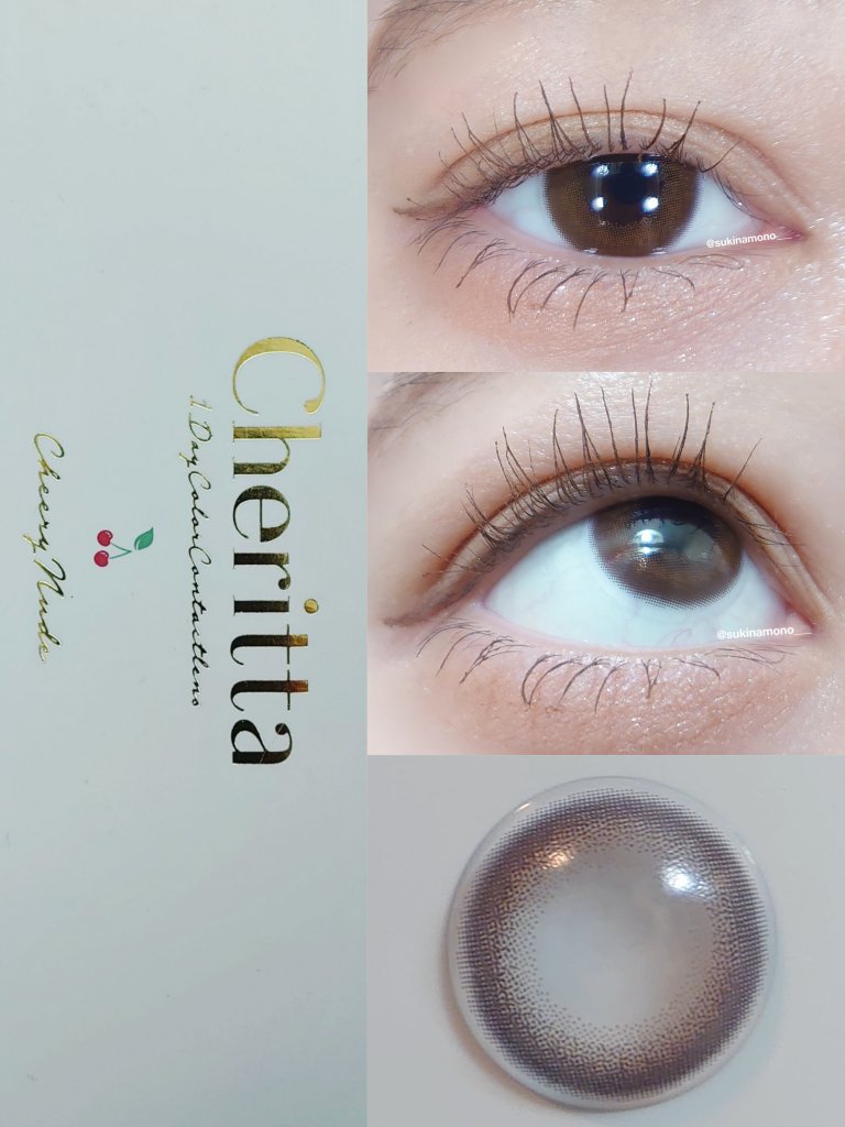 Cheritta 1day チアリーヌード(Cheery Nude)/Cheritta/ワンデー（１DAY）カラコンを使ったクチコミ（2枚目）