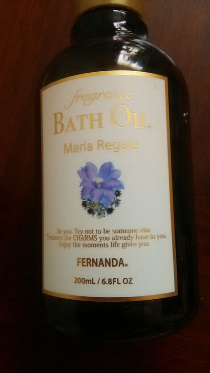 フェルナンダ フレグランス バスオイルマリアリゲルのクチコミ「こんばんは!
今回は寒い時期にお風呂で大活躍のバスオイルです。
フェルナンダ
フレグランスバ.....」(1枚目)