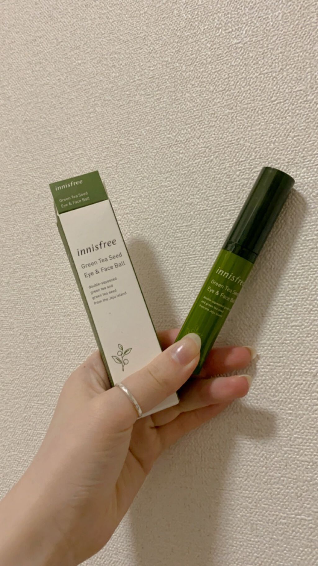 グリーンティーシード アイ＆フェイスボール/innisfree/美容液を使ったクチコミ（1枚目）