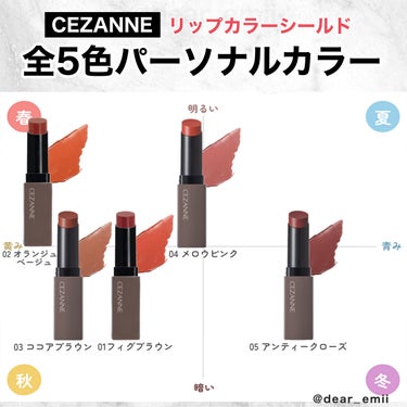 リップカラーシールド/CEZANNE/口紅を使ったクチコミ（1枚目）