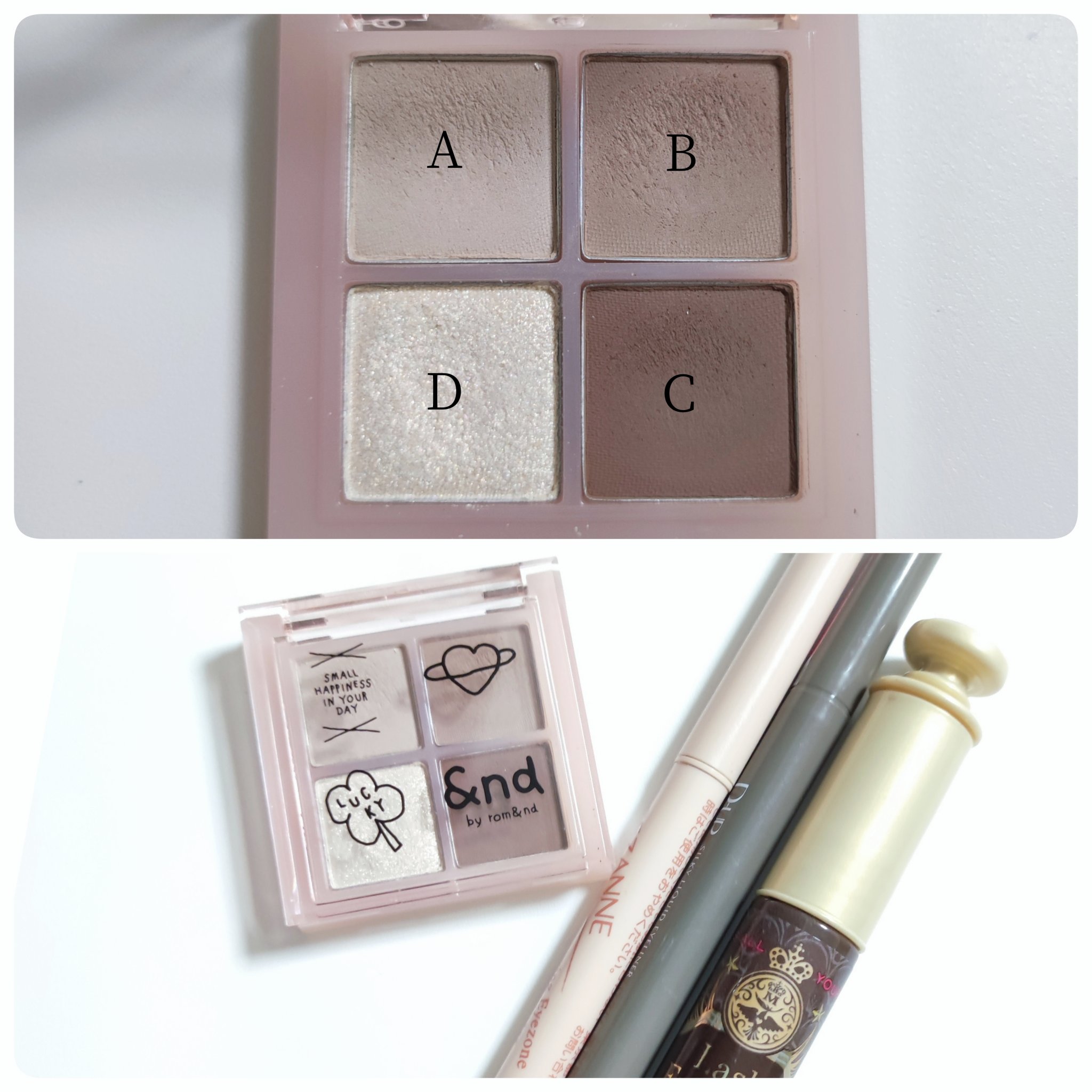 アンドバイロムアンド　メロウアイパレット INAP02 ブラウンスクエア/&nd by rom&nd/アイシャドウパレットを使ったクチコミ（2枚目）