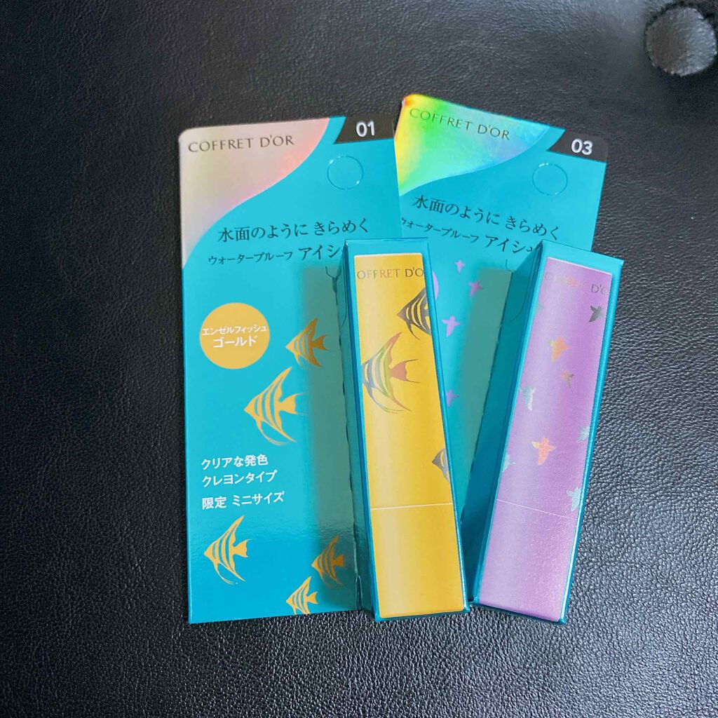 アクアシャインミニシャドウ/コフレドール/スティックアイシャドウを使ったクチコミ(1枚目)