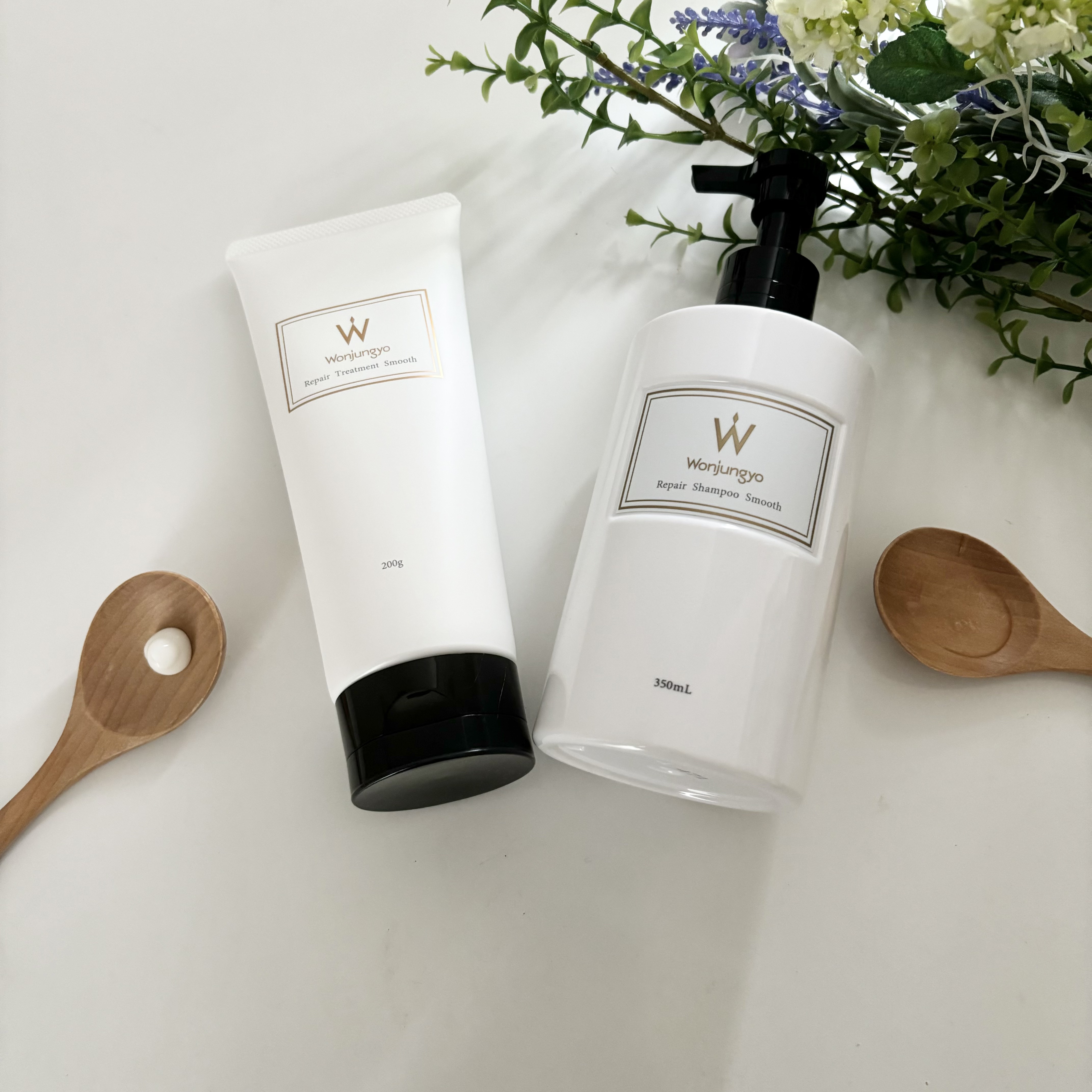 ウォンジョンヨ リペアシャンプー スムース／リペアトリートメント スムース リペアシャンプー スムース/Wonjungyo/市販シャンプーを使ったクチコミ（2枚目）