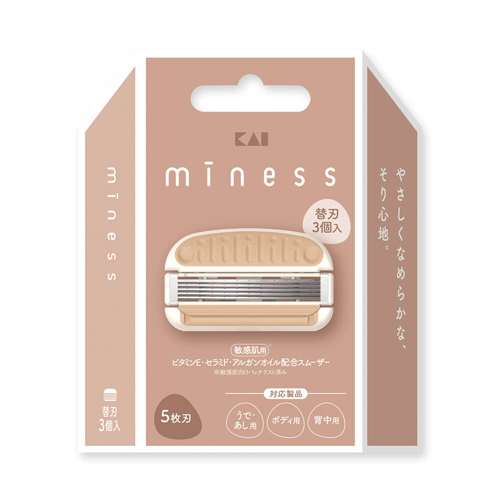 miness 替刃3個入（ボディ用、背中用、うで・あし用共通） / 貝印
