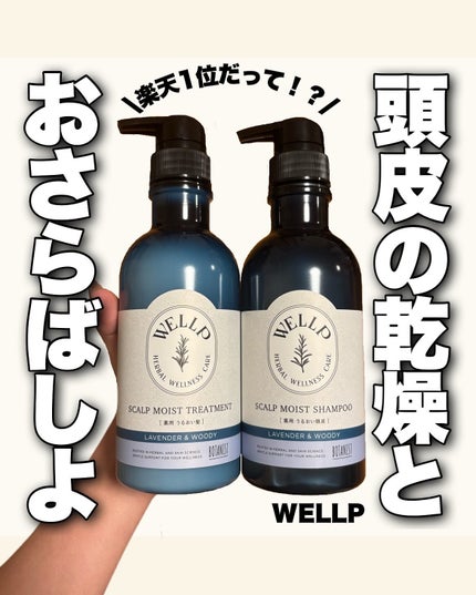 薬用スカルプケアシャンプー/トリートメント モイスト/WELLP/市販シャンプーを使ったクチコミ(1枚目)