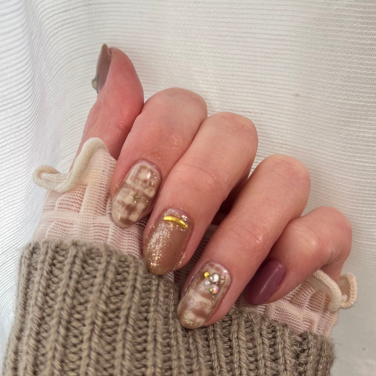 ジェルネイル(ライト対応)/セリア/ジェルネイルを使ったクチコミ(3枚目)