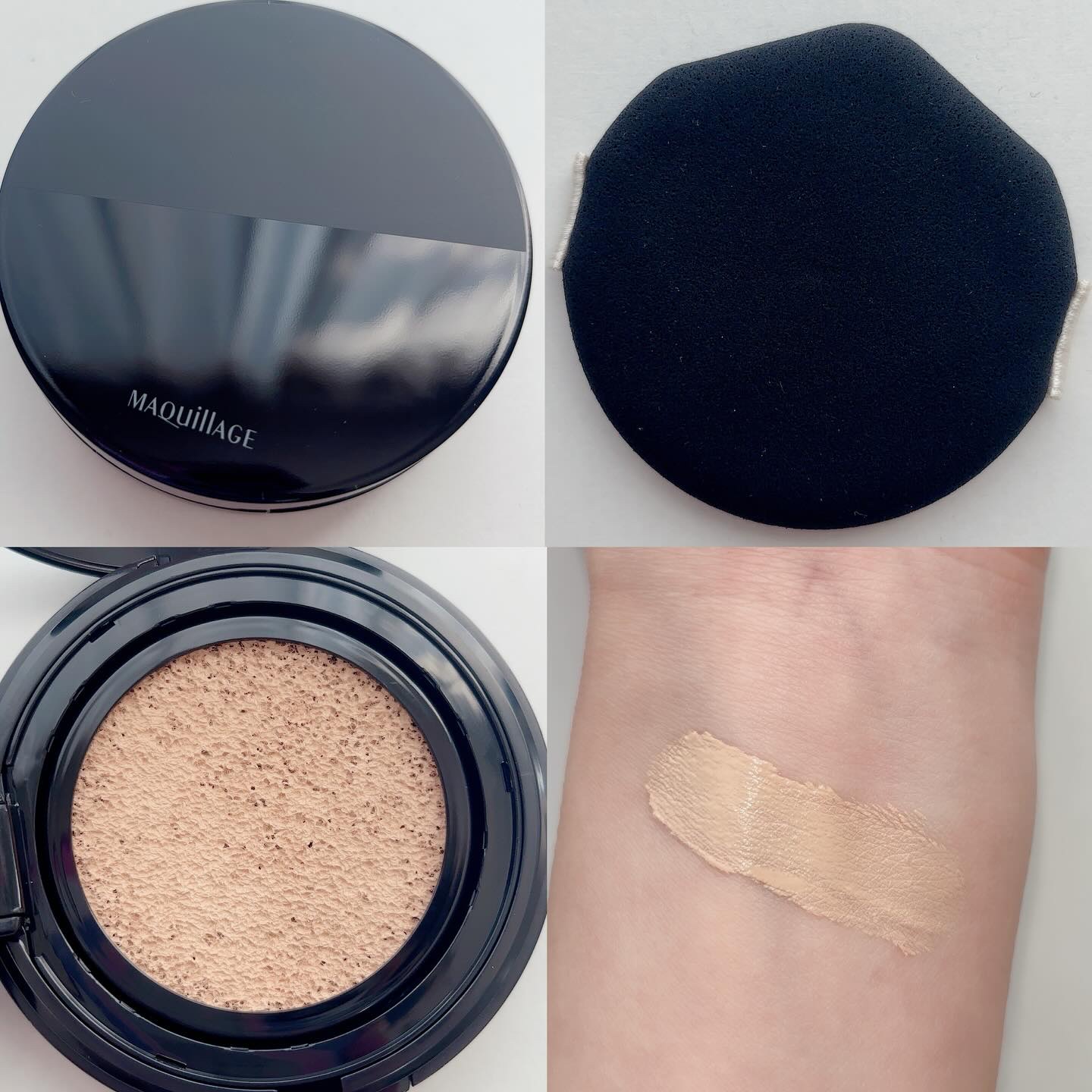 ドラマティックエッセンスクッション グロウ 01 ミディアムオークル/マキアージュ/クッションファンデーションを使ったクチコミ（3枚目）