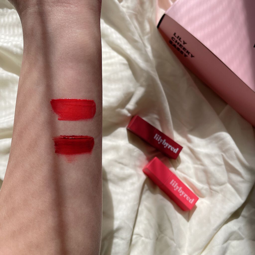 ブラッディライアー コーティングティント/lilybyred/リップティントを使ったクチコミ(3枚目)