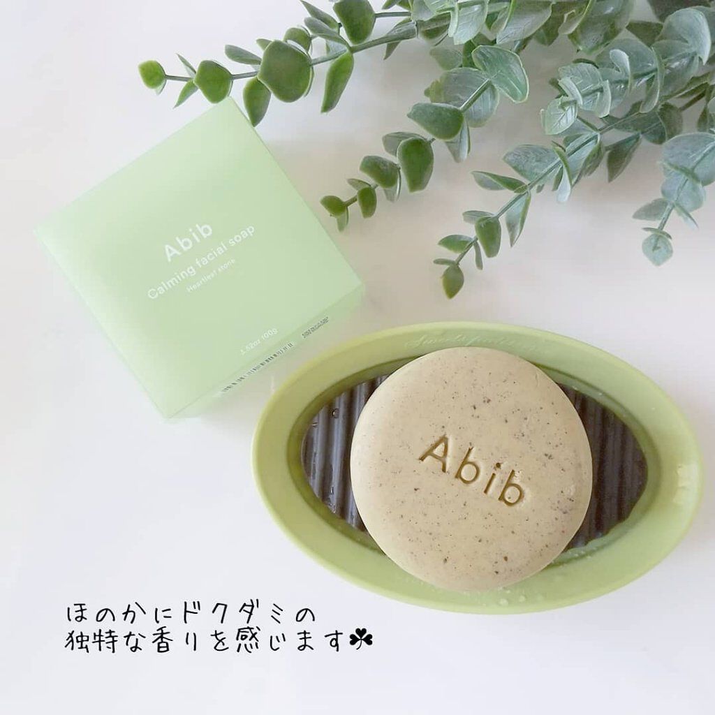 カーミングフェイシャルソープ ドクダミストーン/Abib /洗顔石鹸を使ったクチコミ（2枚目）