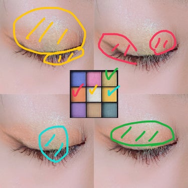 UR GLAM　BLOOMING EYE COLOR PALETTE/U R GLAM/アイシャドウパレットを使ったクチコミ（2枚目）