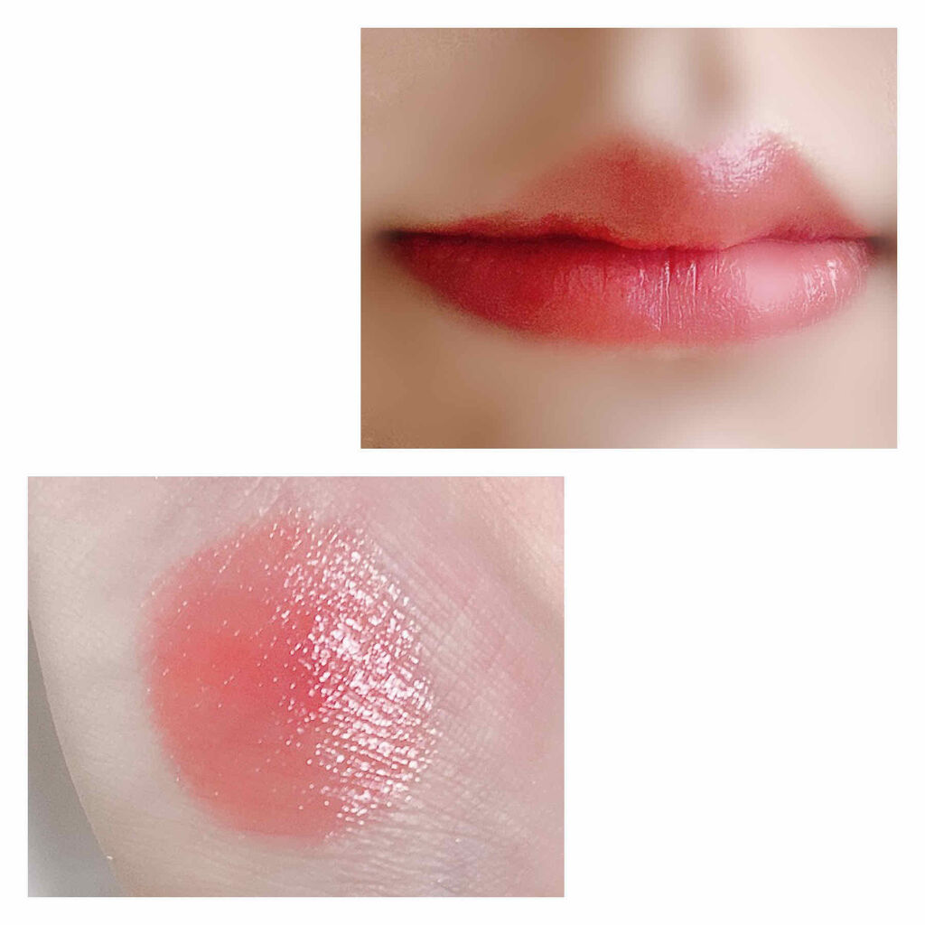 ラスティンググロスリップ/CEZANNE/口紅を使ったクチコミ（2枚目）