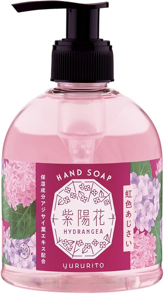 ゆるりと ゆるりと 紫陽花 ハンドソープ 虹色あじさい　 