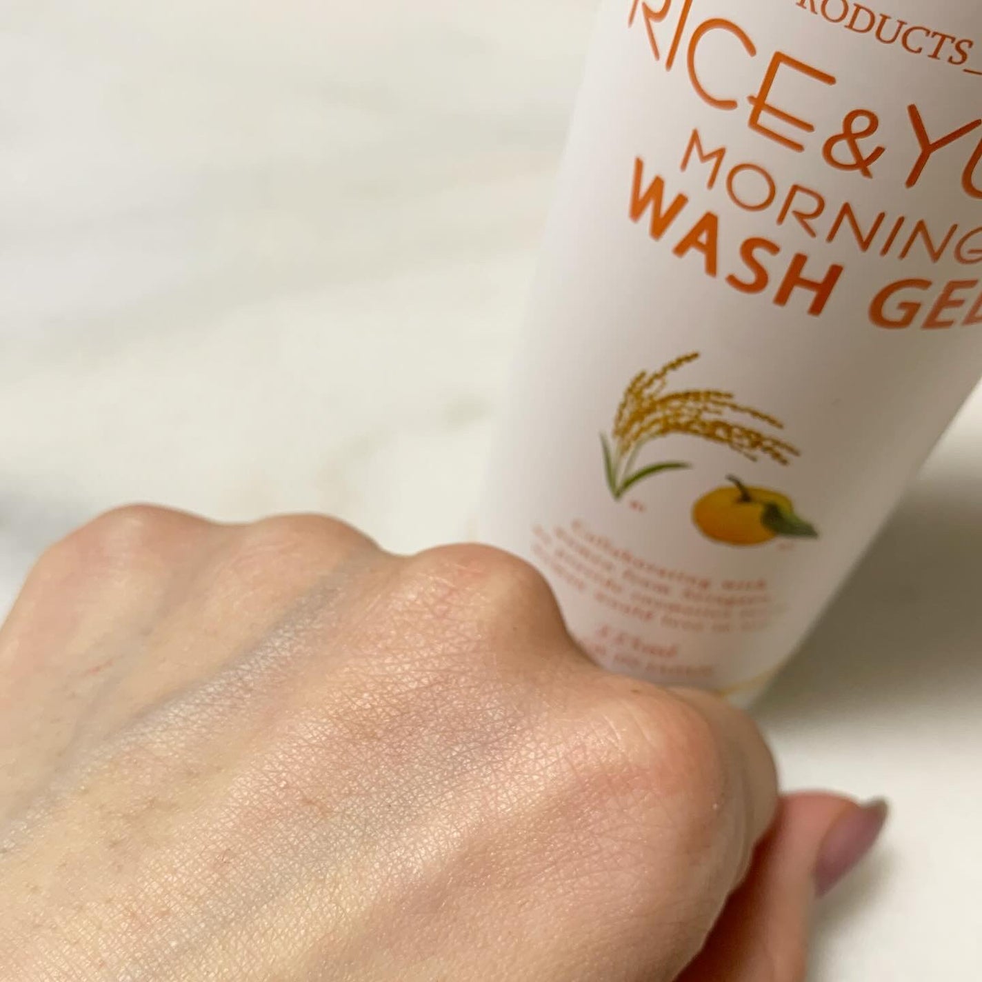 ライス&ゆずモーニングウォッシュジェル/世田谷コスメ/その他洗顔料を使ったクチコミ(4枚目)