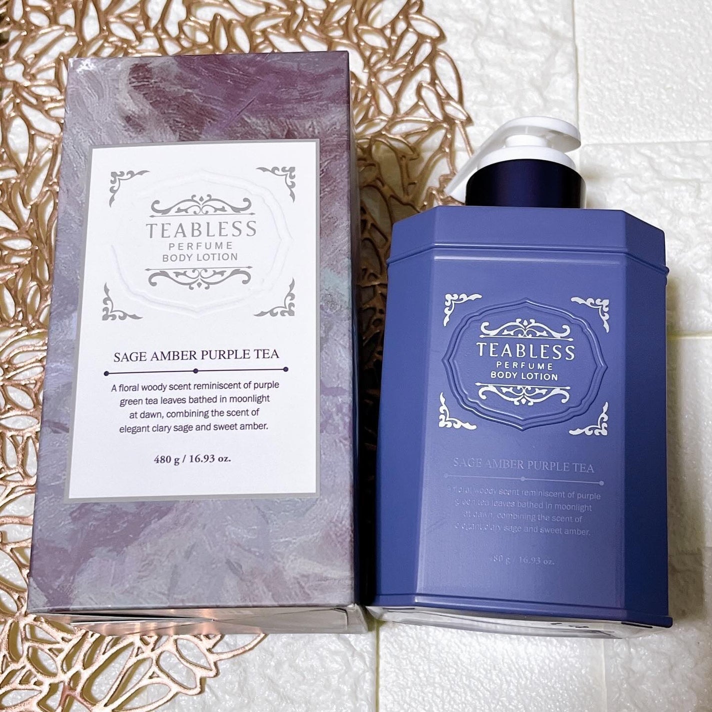 パフュームボディローション セイジアンバーパープルティー/TEABLESS/ボディローションを使ったクチコミ(1枚目)