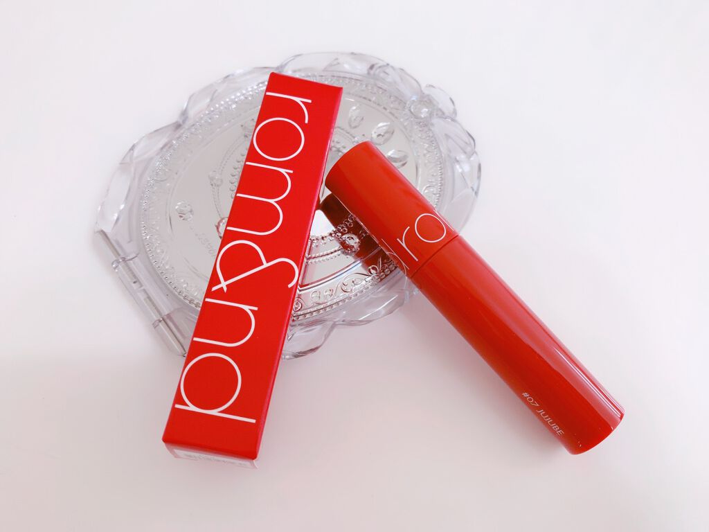 ジューシーラスティングティント/rom&nd/リップティントを使ったクチコミ(1枚目)