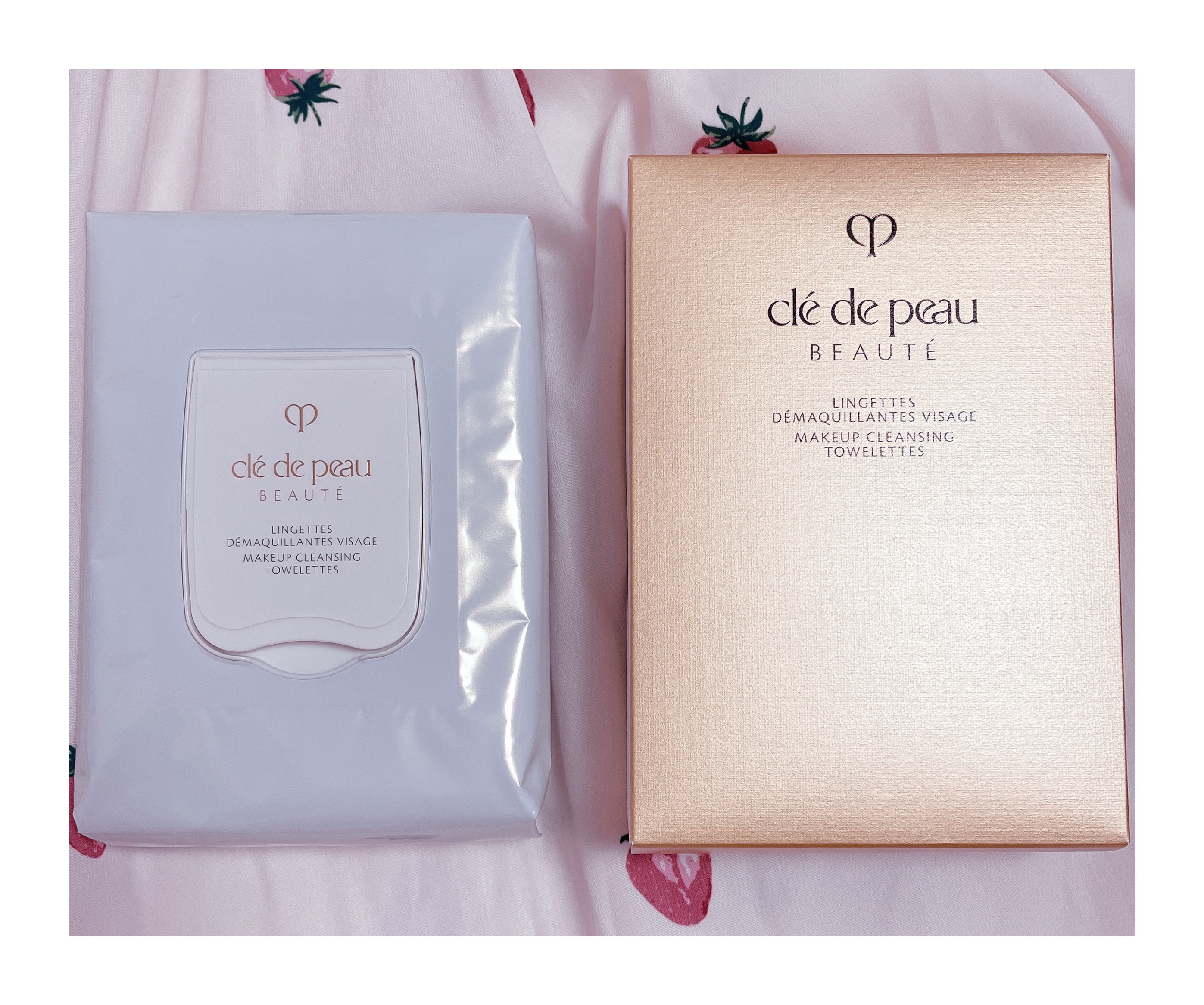 クレ・ド・ポー ボーテ ランジェット デマキアントヴィサージュ 最近SNSでバズっているこのクレンジングシート 50枚入3850円でちょっとしたプレゼントにもお手ごろでおすすめ！

クレドポーボーテの化粧水などにも使われているスキンケア成分