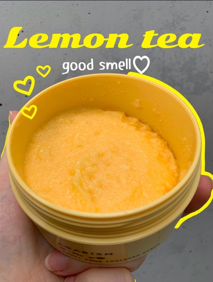 Q+Me スウィートボムタラソスクラブレモンティーの香り/AGARISM/バスト・ヒップケアを使ったクチコミ(3枚目)