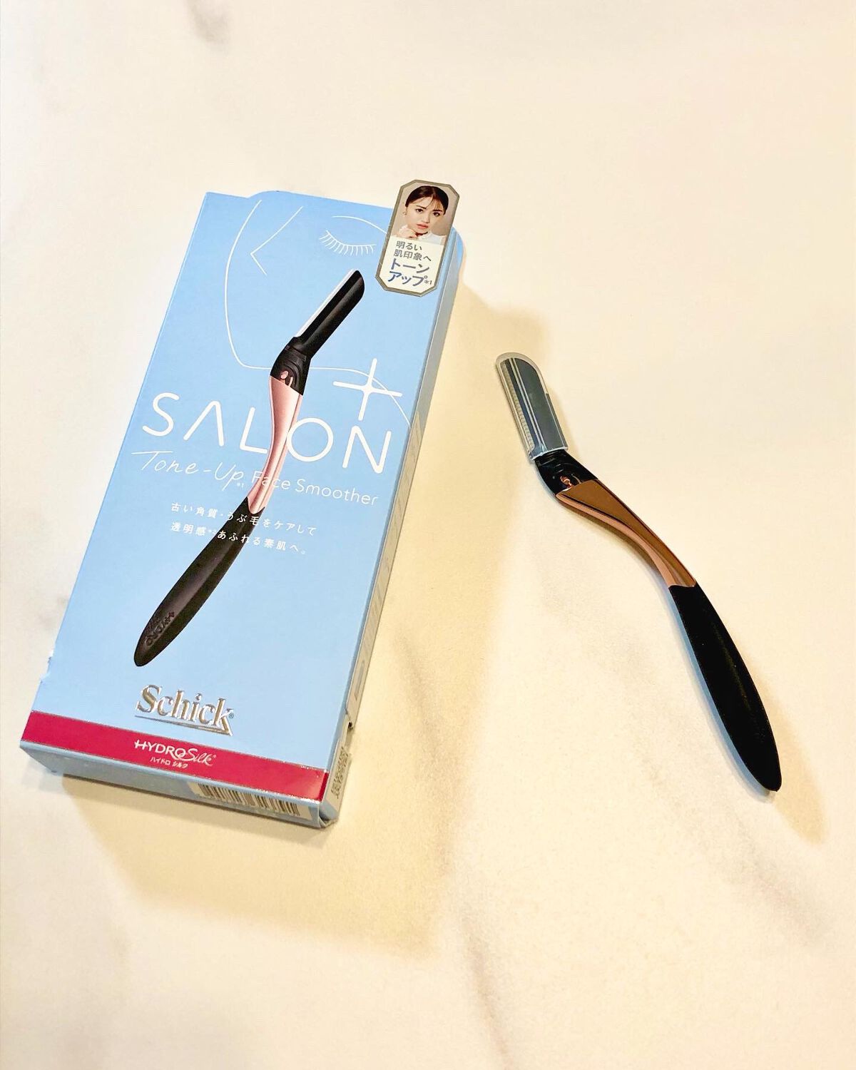 サロンプラス トーンアップ フェイススムーサー ホルダー（刃付き）/サロンプラス/シェーバーを使ったクチコミ（1枚目）