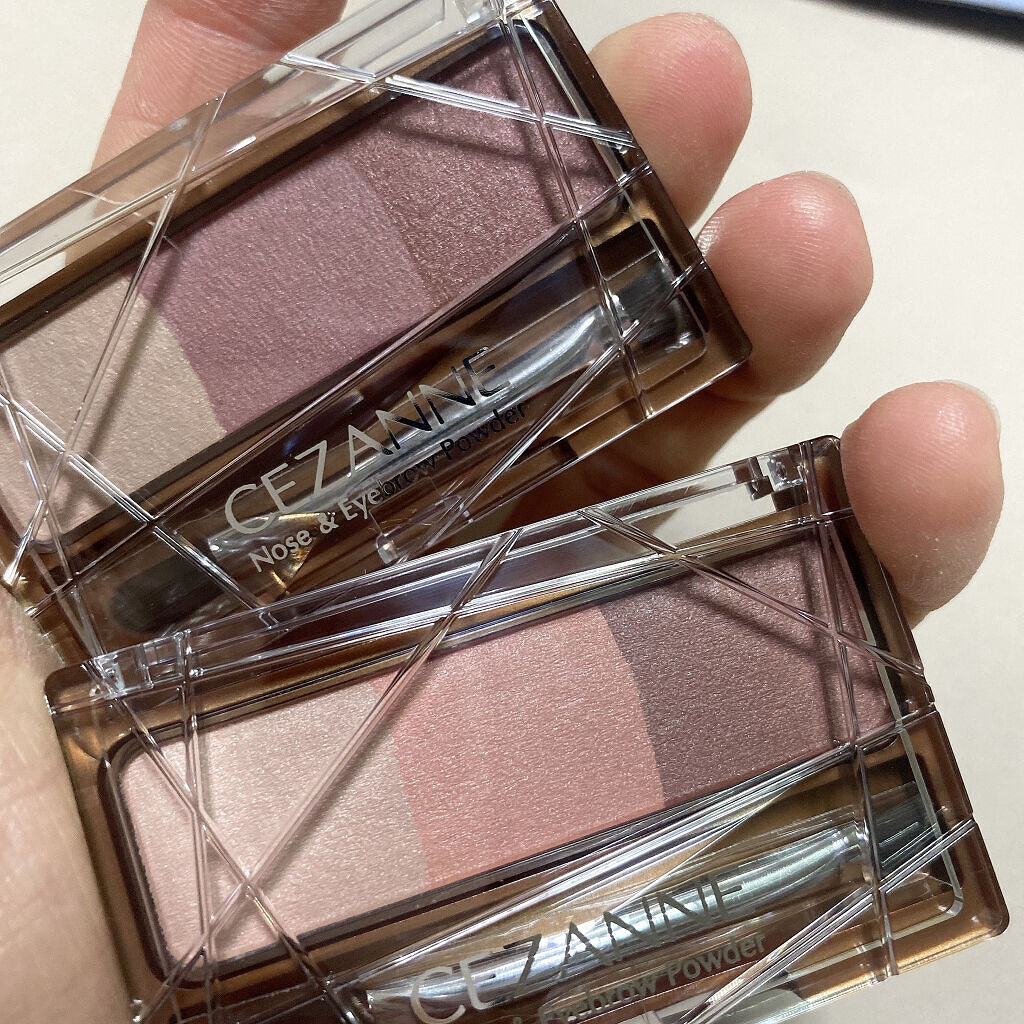 ノーズ＆アイブロウパウダー/CEZANNE/パウダーアイブロウを使ったクチコミ（2枚目）