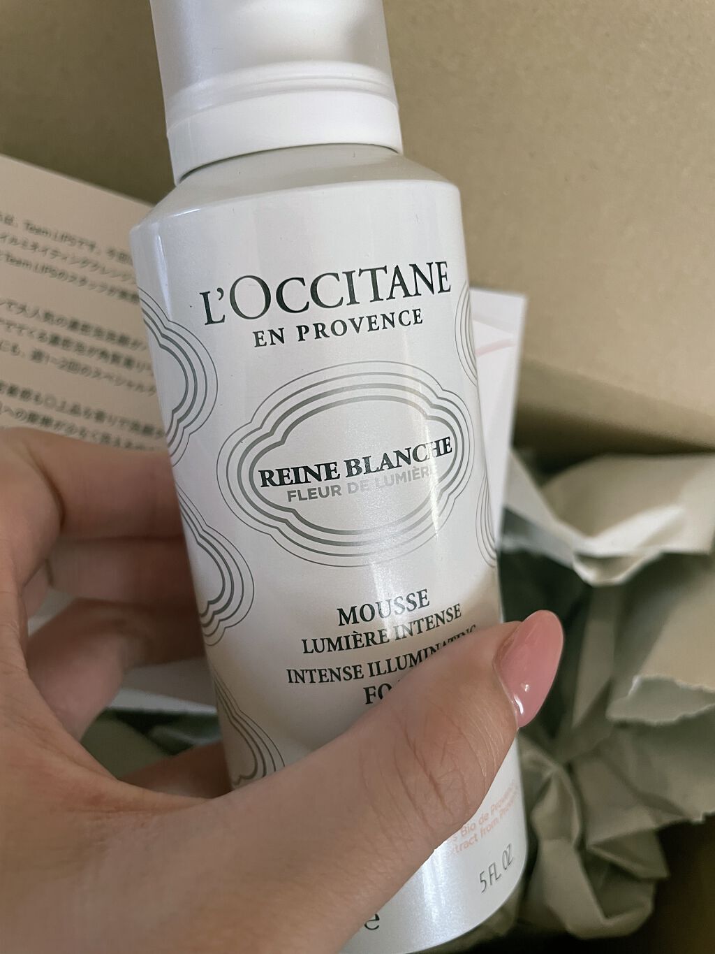 レーヌブランシュ イルミネイティングクレンジングフォーム/L'OCCITANE/泡洗顔を使ったクチコミ（2枚目）
