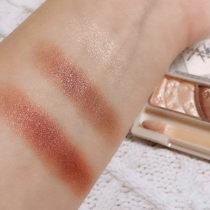 トーンアップアイシャドウ/CEZANNE/アイシャドウパレットを使ったクチコミ(3枚目)