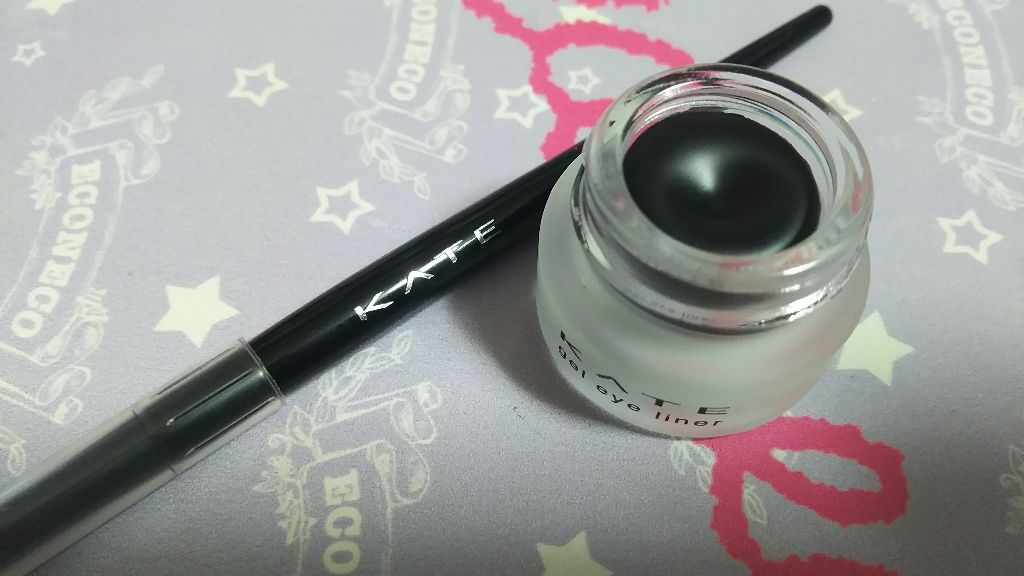 KATE ラスティングジェルアイライナーNのクチコミ「ケイト再び！スギ薬局の決算セールに感謝。

ケイト　ラスティングジェルアイライナーN　グロウブ.....」（1枚目）