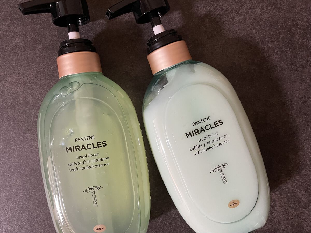 ミラクルズ うるおいブースト シャンプー/トリートメント/パンテーン/市販シャンプーを使ったクチコミ（1枚目）