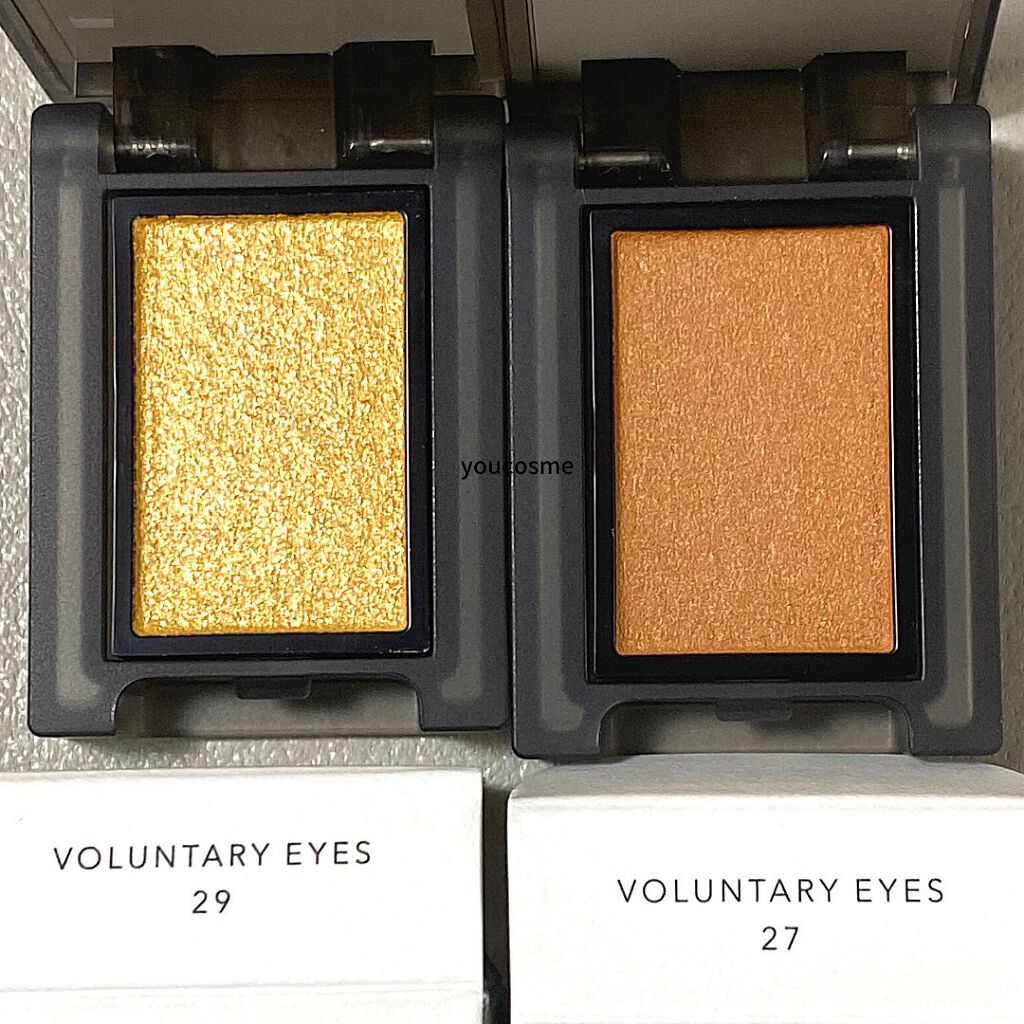 セルヴォーク ヴォランタリー アイズ 27 ローシェンナオレンジ/Celvoke/単色アイシャドウを使ったクチコミ（2枚目）